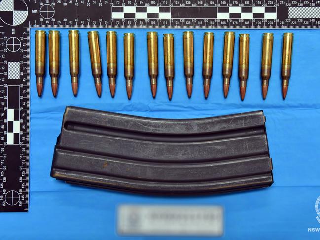 Ammunition seized by police. Picture: Supplied