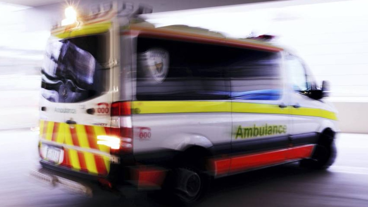 A 21-year-old Tongan man who has been working in the Mole Creek area has been taken to hospital after his car hit a power pole early this morning.