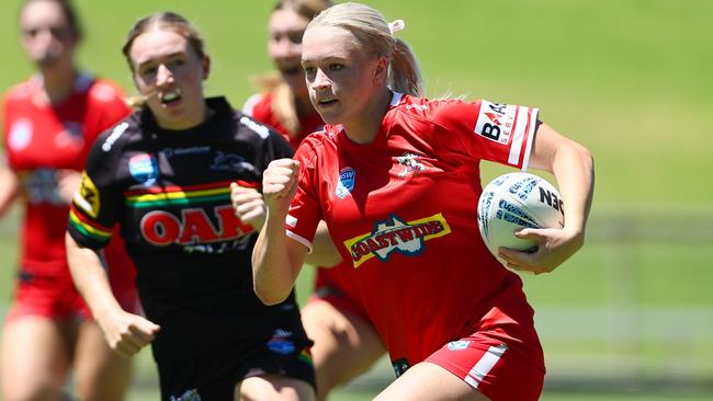 Ella Koster of the Illawarra Steelers Tarsha Gale Cup side. Photo: Denis Ivaneza