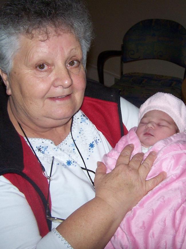 Beverly Hanley and her great- granddaughter Makennah.