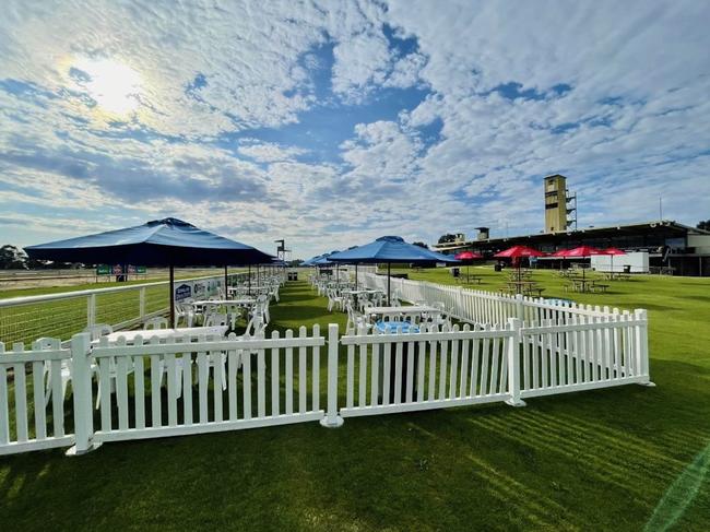 The gates to the Bairnsdale Racing Club welcomed guests to the track from 11am on Sunday. Picture: Facebook