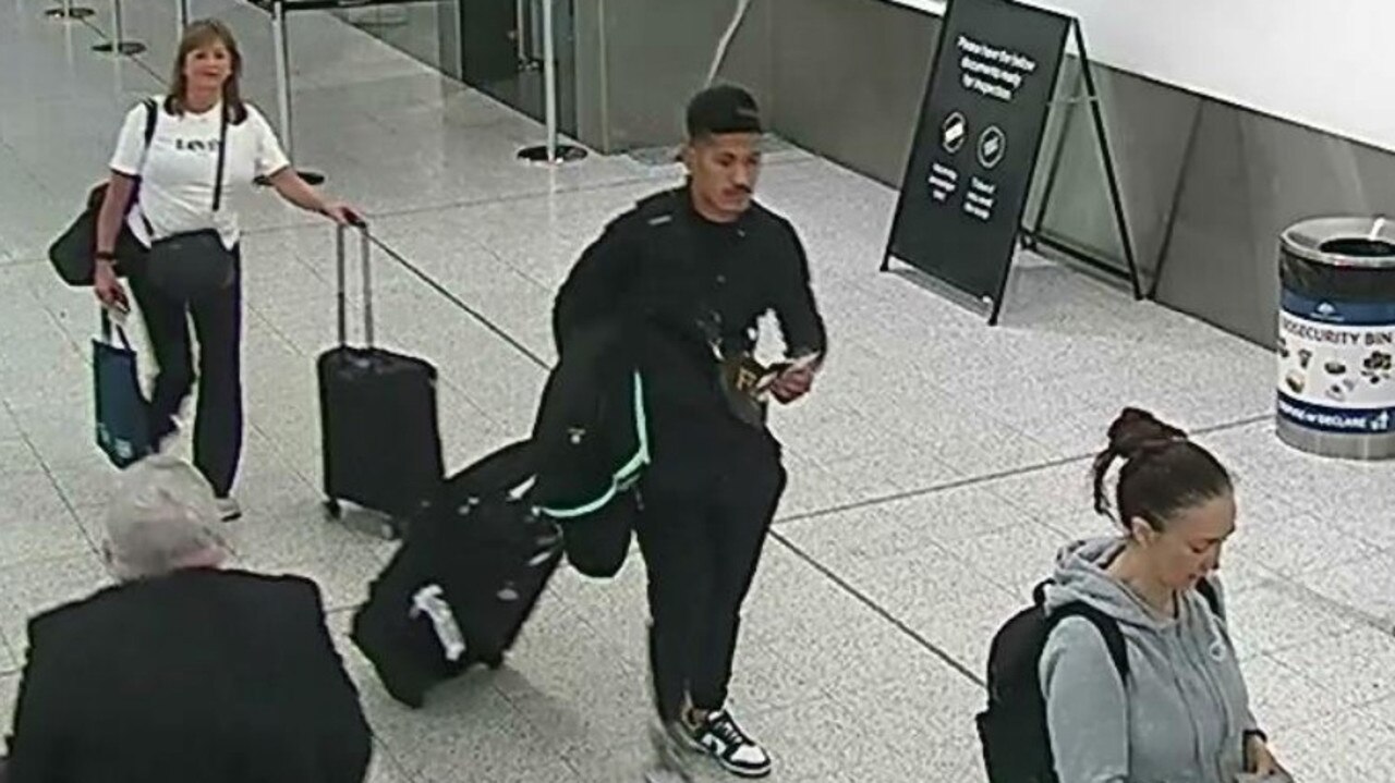 CCTV of Amone at Sydney International Airport on the day of the incident. Picture: Supplied via NCA NewsWire