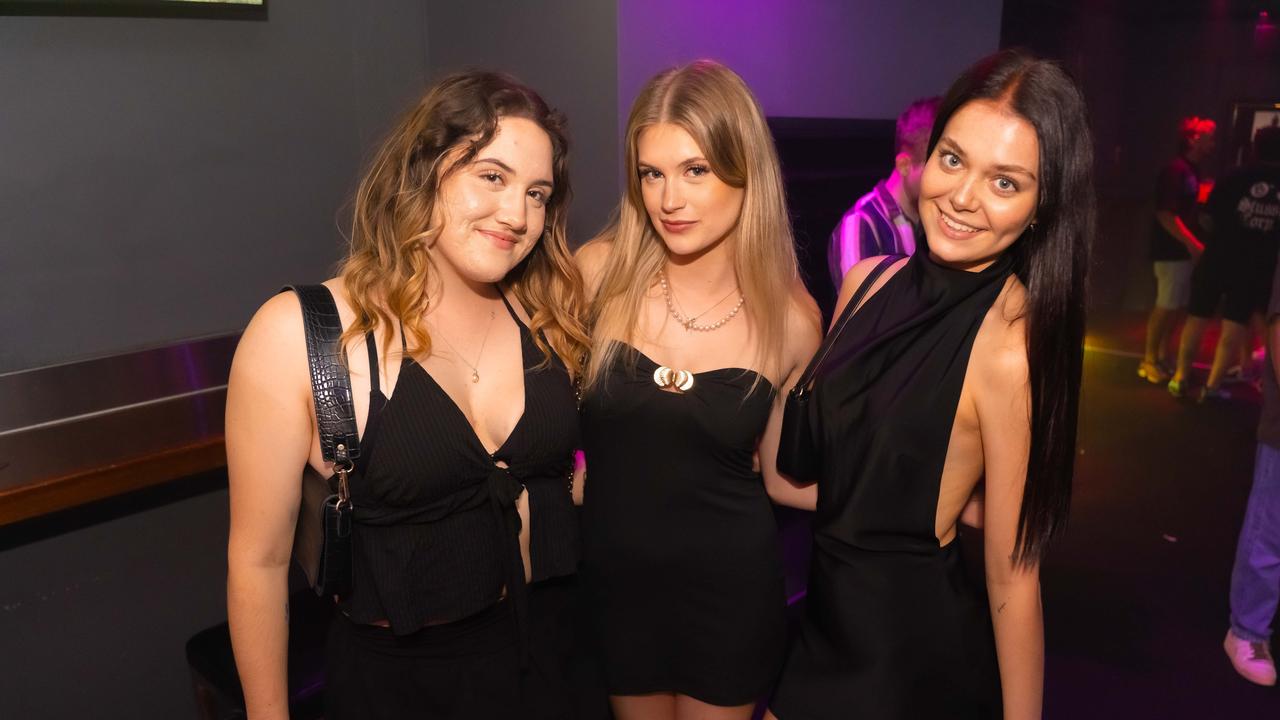 NIGHT SPOTTING: Ally Altanhan, Sianna Brooke and Ava Stedman at Cocktails. Photo: Ricardo Lye