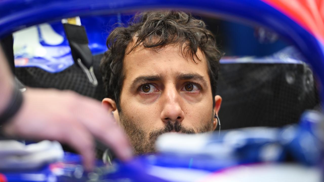 Daniel Ricciardo of Australia and Visa Cash App RB prepares to drive in the garage during the F1 Grand Prix of Bahrain at Bahrain International Circuit on March 02, 2024 in Bahrain, Bahrain. (Photo by Rudy Carezzevoli/Getty Images)