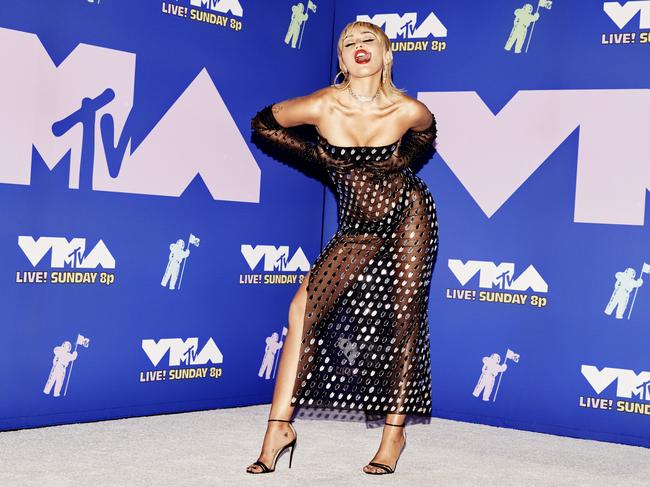 Cyrus has detailed a sexist experience behind the scenes of this year’s MTV Awards. Picture: Vijat Mohindra/MTV VMAs 2020/Getty