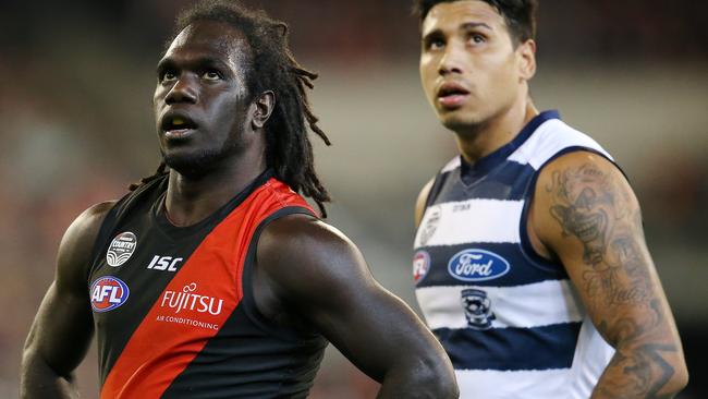 Anthony McDonald-Tipungwuti and Tim Kelly. Picture: Michael Klein