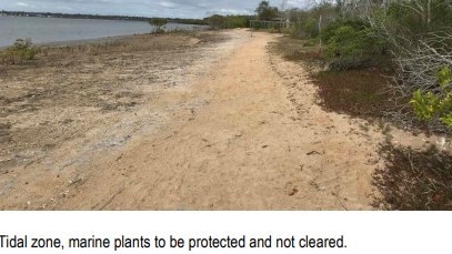 Burrum River access at Buxton Bush Camp.