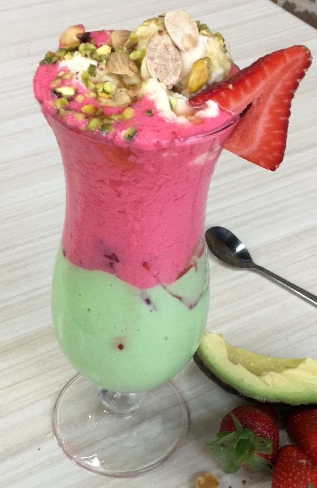 Avocado and Strawberry smoothie. Picture: Jenifer Jagielski