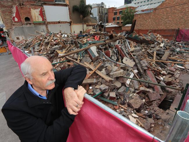 Phil Copsey's family ran the now demolished Corkman Irish pub in the 1940s when it was the Carlton Inn. Picture: Alex Coppel