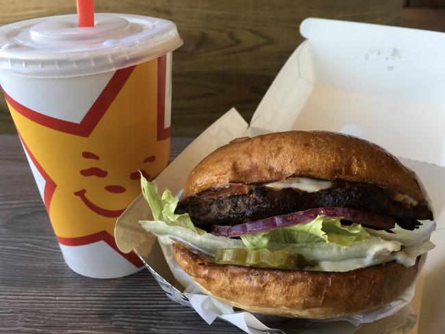 A Big Burger from American fast-food chain Carl’s Jr at Redbank Plains.