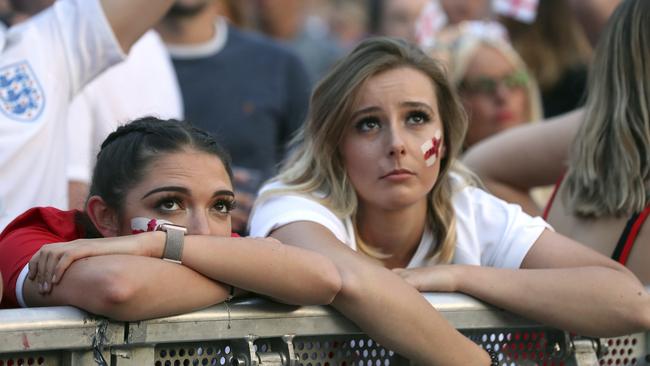 Not so enjoyable for England fans at the Castleford Bowl in Manchester right now... Photo: AP