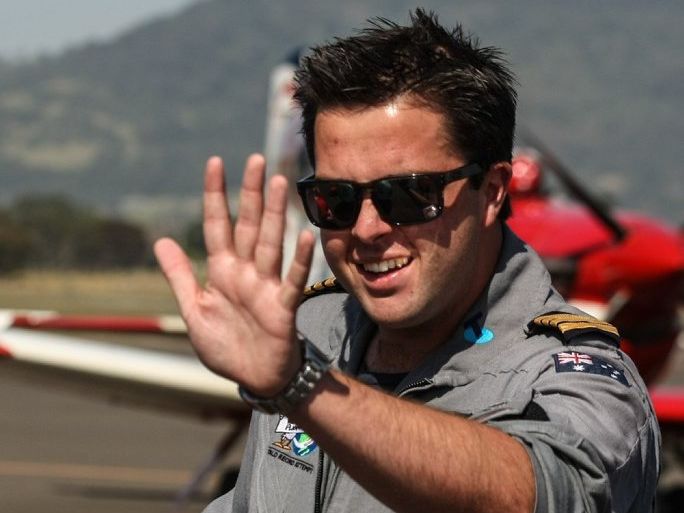 Ryan Campbell, 19, on landing at Albion Park Regional Airport after flying solo around the world. Campbell has broken the world record to become the youngest pilot to fly a single-engine aircraft solo around the world. (AAP Image/Dylan Robinson/DCZ) . Picture: Dylan Robinson