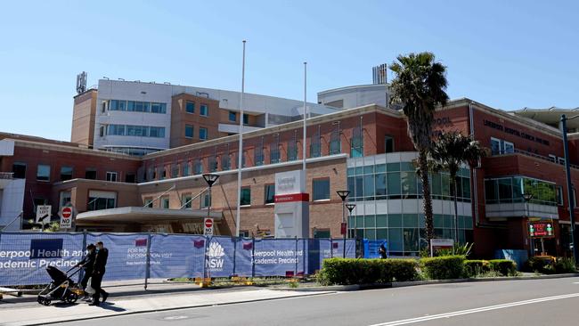 Sydney's Liverpool Hospital during the COVID-19 Delta outbreak. Picture: NCA NewsWire / Damian Shaw