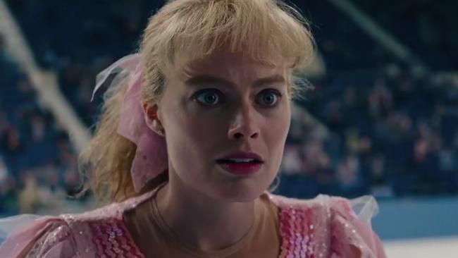 Margot Robbie as Tanya Harding in a scene from <i>I, Tonya. </i>