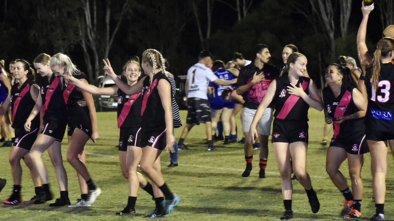 Hervey Bay Bombers have won the Wide Bay Women’s Grand Final against the Bundy Eagles. Picture: Isabella Magee