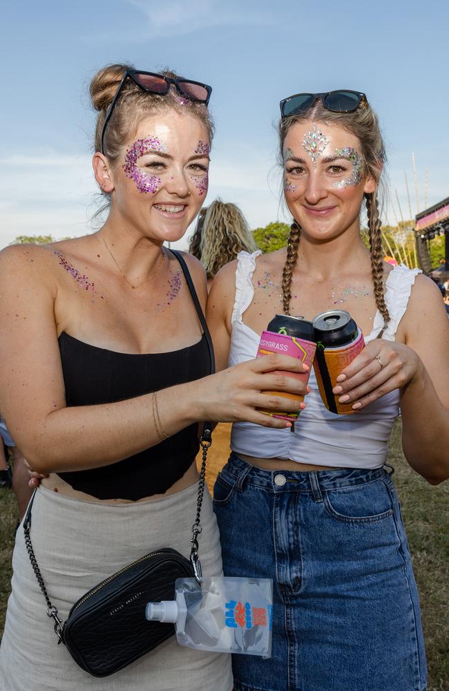 Kate and Kiara at the Bass in the Grass 2025. Picture: Pema Tamang Pakhrin