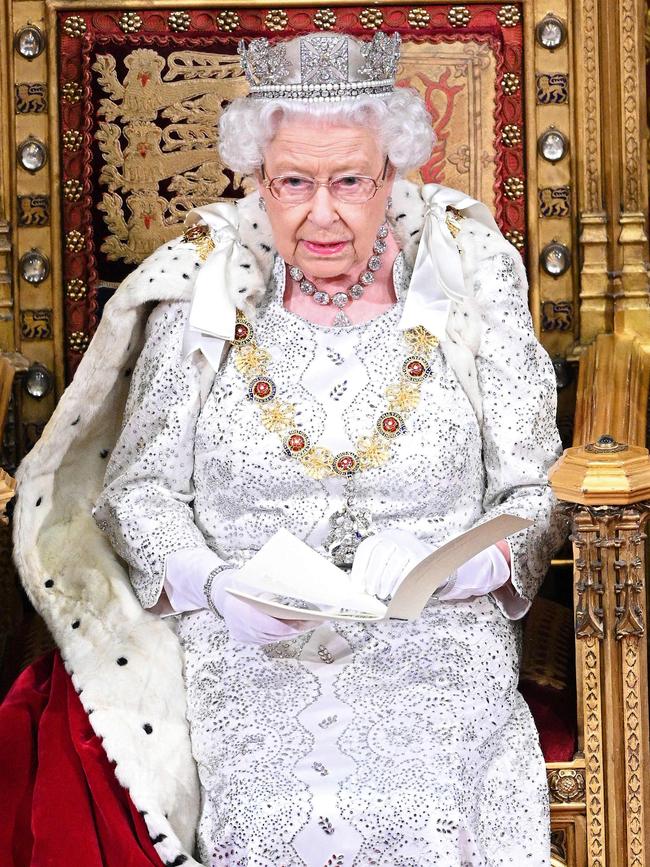 In recent years she has ditched the heavy robes and crown she used to wear. Picture: Paul Edwards/AFP