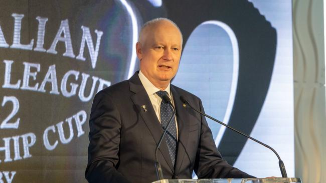 AFL Commission chairman Richard Goyder is nicknamed “over to you Gil” in some quarters.