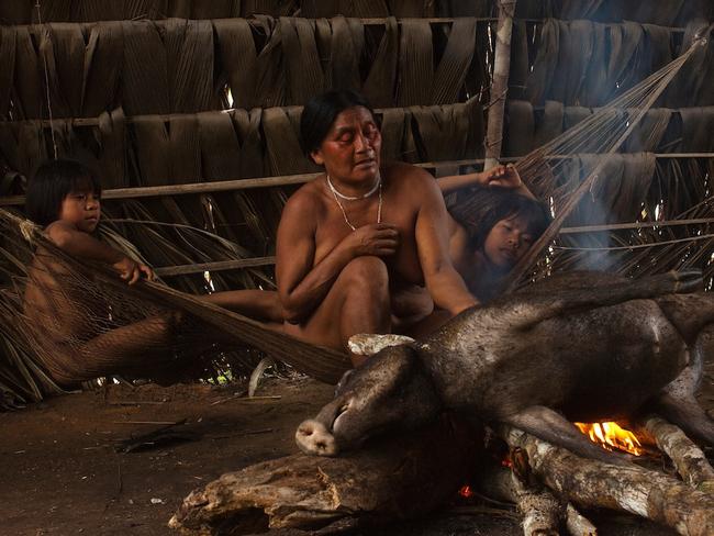 The lives of the Huaorani people in the Ecuadorean Amazon jungle. Picture: Pete Oxford /mediadrumworld.com/australscope