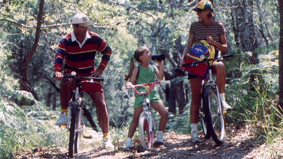 Families at the island in its early 2000s heyday.