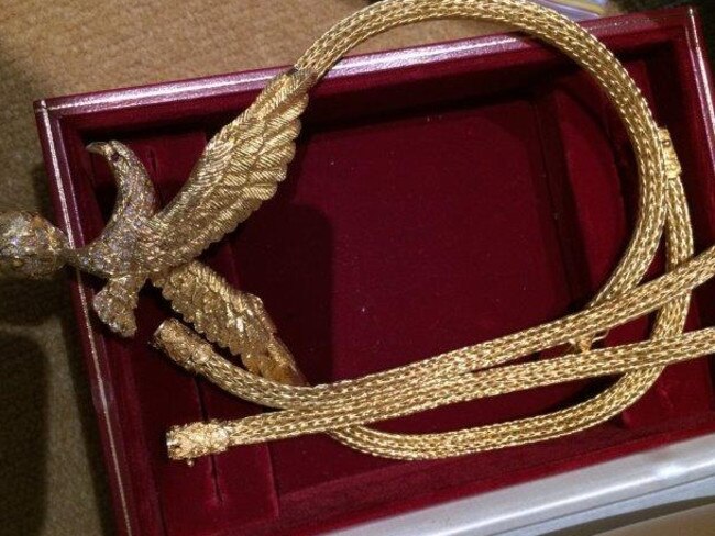 An item stolen during a burglary at a Toorak home believed to be owned by multi-millionaire businessman Andrew Abercrombie. Picture: Victoria Police/AAP