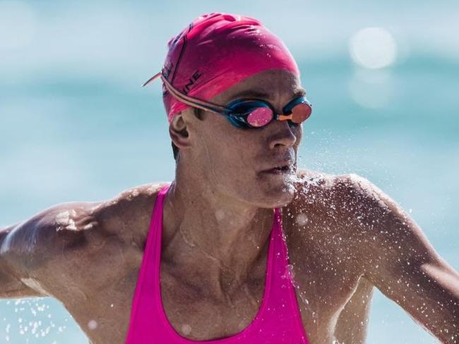 Luke Willian at the 2018 Burleigh Swim Run. Picture credit: Korupt Vision.