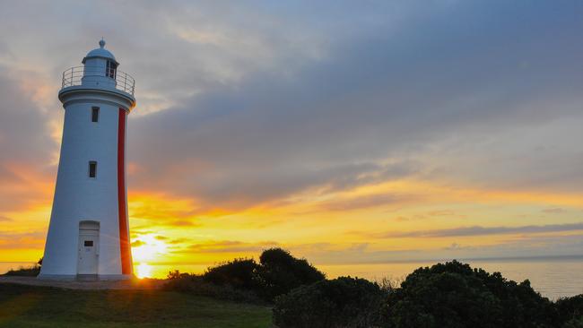 Sunset at Mersey Bluff Lighthouse, Devonport, Northern Tasmania, Australia