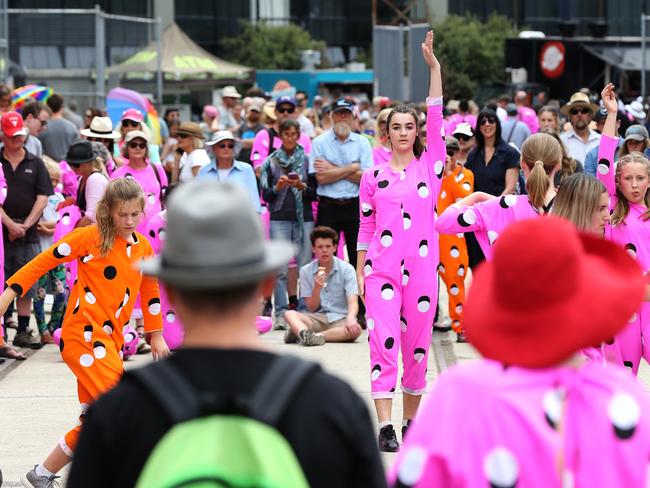 Onesie World Stompin during the Mofo Block Party at Inveresk. PICTURE CHRIS KIDD