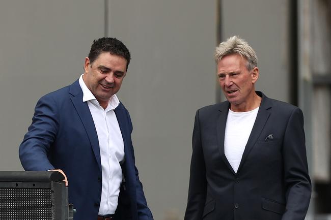 Garry Lyon and Sam Newman at the MCG.