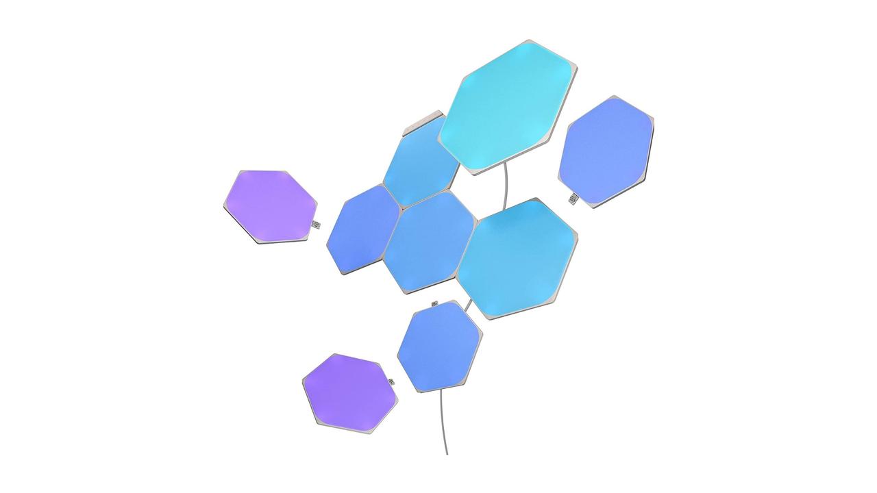 Nanoleaf Hexagon Smarter Kit. Image: The Good Guys.