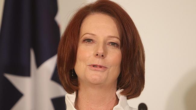  Prime Minister Julia Gillard delivers her victory speech after been given the numbers to form the new government in hung par...