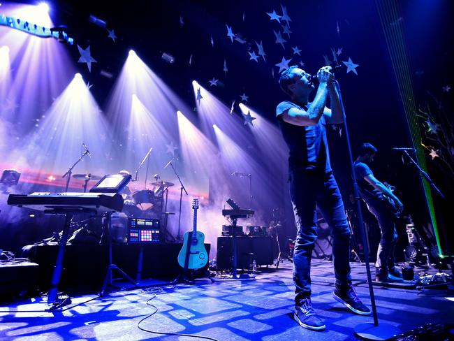 Fine form ... Coldplay on stage as part of their Sydney 2014 tour. Picture: Richard Dobson