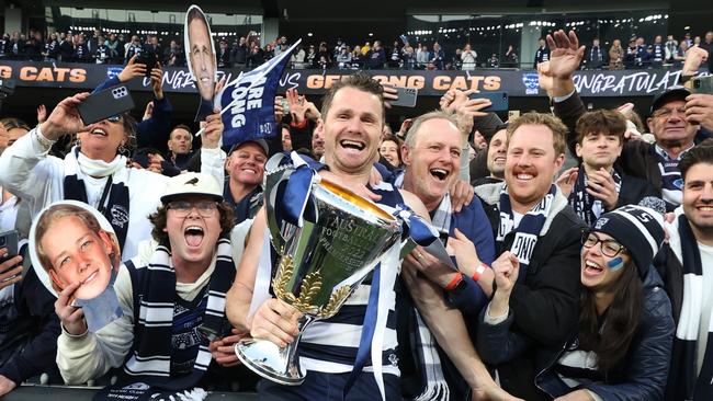 Geelong will be looking to increase its membership base on the back of this year’s premiership success.