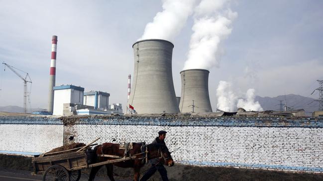 The coal-fired thermal power plant in Datong County of Qinghai Province, China. Picture: China Photos/Getty Images