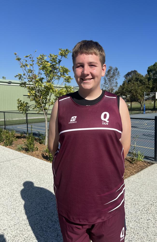 QLD School Sport Netball Under-15 boys. Pictured: Kaed Alloway