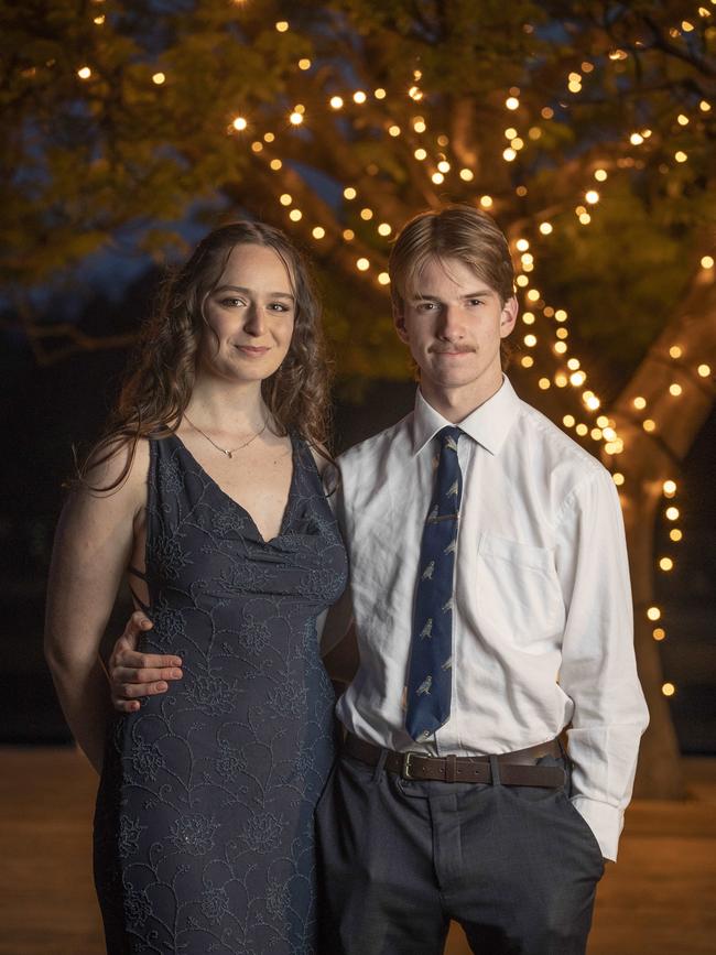 Rosny College Leavers Dinner at Glen Albyn Estate, Indy Stokes and Reuben Pribac. Picture: Chris Kidd