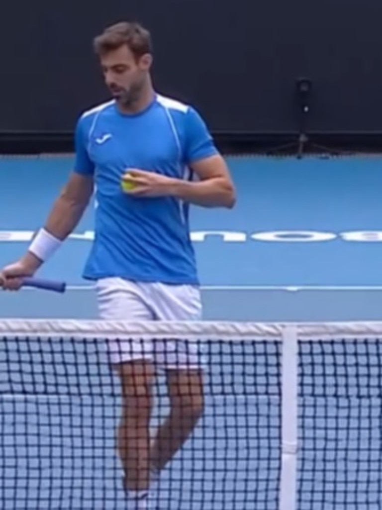 Granollers catches it in a bizarre brain fade.