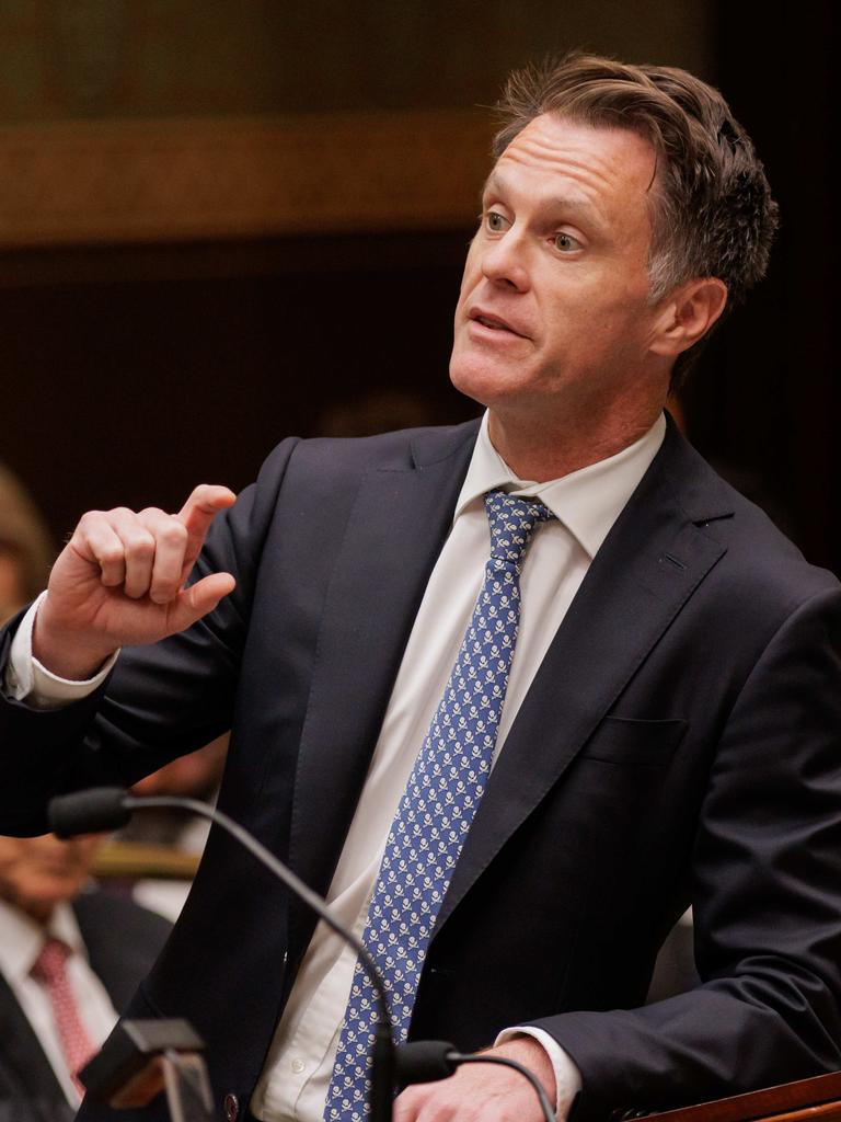 NSW Premier Chris Minns during NSW Parliament question time. Picture: NewsWire / Max Mason-Hubers