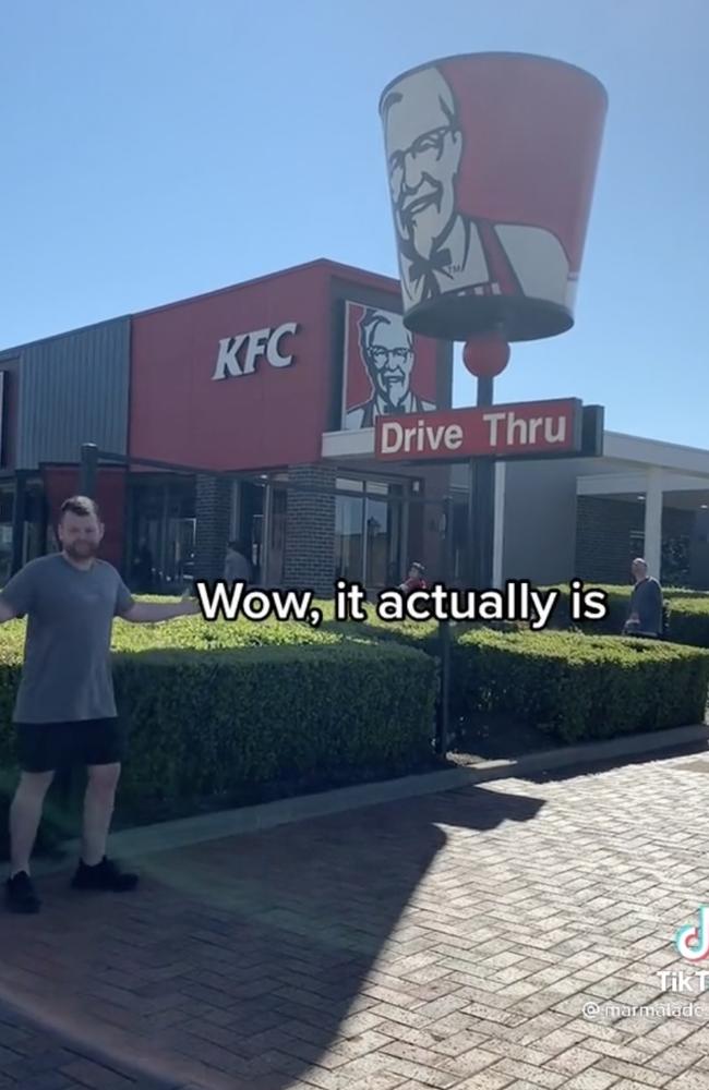 Aussies crack KFC drive-through bucket myth | Video