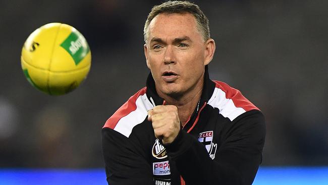 St Kilda coach Alan Richardson has been locked in by the Saints until the end of 2020. Picture: AAP