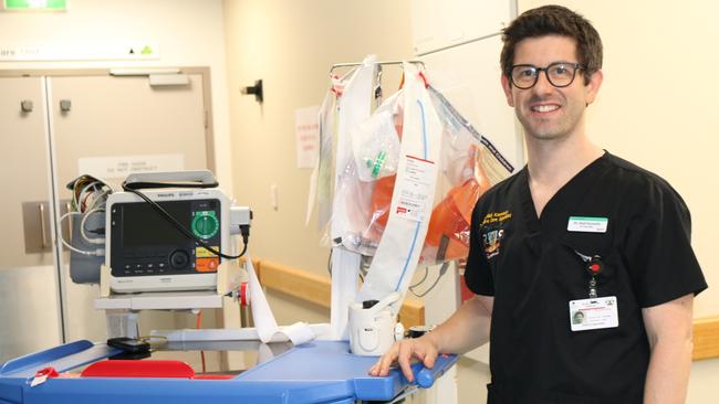 ICU specialist Niall Kennedy cares for and identifies patients who might be suitable for organ donation. Picture: SUPPLIED