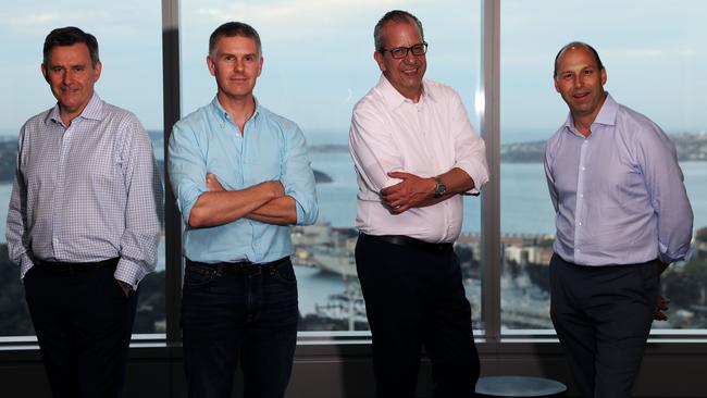 Barrenjoey founding partners, from left: Brian Benari, Chris Williams, John Cincotta and Guy Fowler.