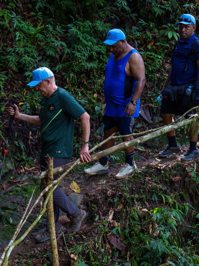 Mr Albanese is the first sitting Prime Minister to walk part of the gruelling Kokoda Track. Picture: Prime Minister’s Office