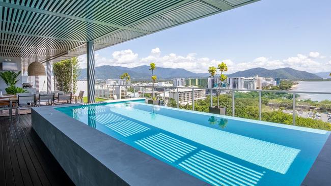 A penthouse apartment at Cairns City Harbour Lights offers amazing water views. Picture: realestate.com.au