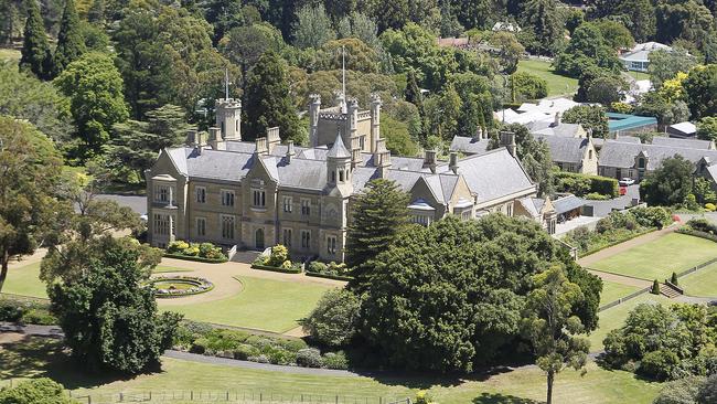 Aerial pictures of Hobart, Government House