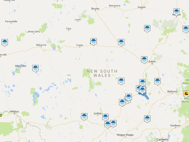 Livetraffic is reporting 22 road closure areas because of flooding in NSW.