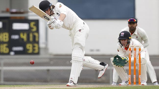 Glenorchy batsman Ryan Graham-Daft. Picture: Zak Simmonds