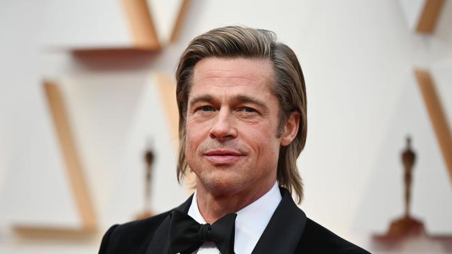 Brad Pitt arrives for the Oscars. Picture: Robyn Beck/ AFP.