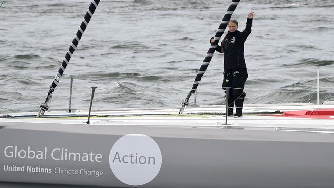 Climate change activist Greta Thunberg has stopped flying because the aviation industry is responsible for 12 per cent of CO2 emissions from all forms of transports. Picture: Finnbarr Webster/Getty