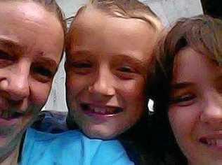 Tina Alleyn with her children Hayden and Lateesha Mcauley. A Gofundme page has been set up for them. Picture: Contributed